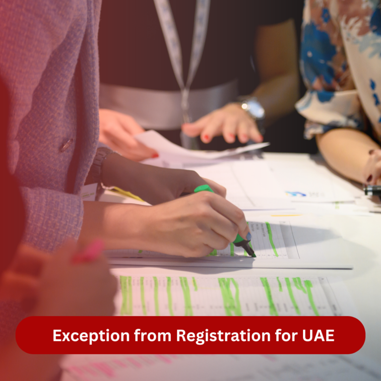 Exception from Registration for UAE Corporate Tax