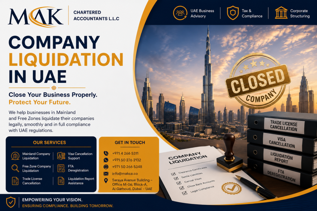 Company Liquidation Services in UAE for Mainland and Free Zone Businesses