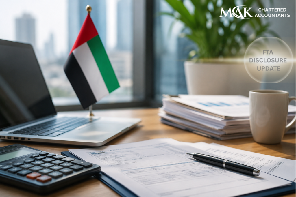UAE Corporate Tax Return FTA Portal ownership disclosure update for businesses filing through the EmaraTax portal.