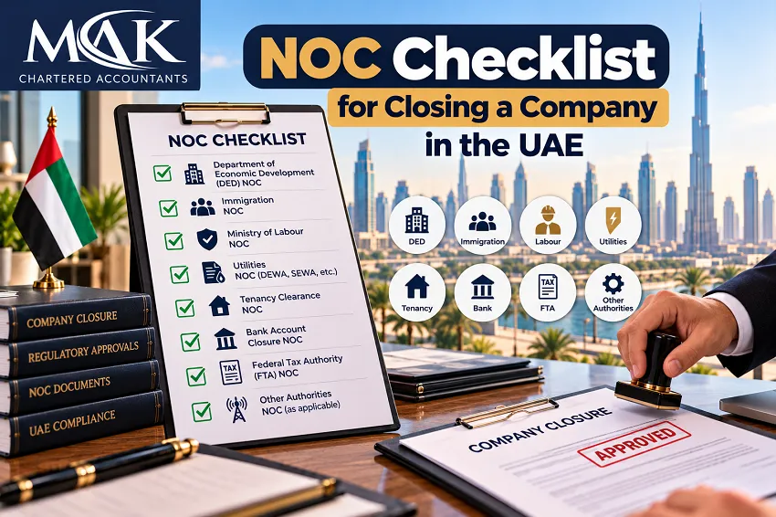 NOC Checklist for Closing a Company in the UAE